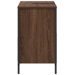 vidaXL Meuble salle de bain lavabo tiroirs chêne marron 60x34 5x60 cm
