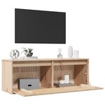vidaXL Armoire murale 100x30x35 cm Bois de pin massif