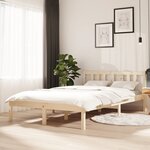 vidaXL Cadre de lit sans matelas bois massif 120x200 cm
