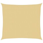 vidaXL Voile d'ombrage sable 3x2 5 m 100   polyester oxford