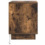 vidaXL Cabinet de chevet Chêne fumé 44 x 34 5 x 45 cm
