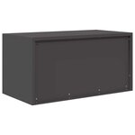 vidaXL Armoire de rangement Noir 80 x 40 x 40 cm Acier