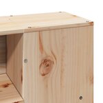 vidaXL Lit bibliothèque sans matelas 150x200 cm bois massif de pin