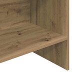 vidaXL Bibliothèque chêne artisanal 60 x 35 x 180 cm Bois d'ingénierie