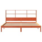 vidaXL Lit bibliothèque sans matelas cire marron 180x200 cm pin massif