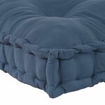 vidaXL Coussin de canapé sur palette Indigo tissu