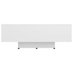 vidaXL Table basse Blanc 85x55x31 cm Bois d'ingénierie