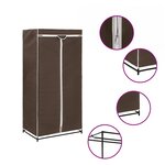 vidaXL Garde-robe Marron 75x50x160 cm