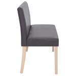 vidaXL Banc 139 5 cm Gris Similicuir