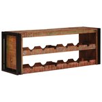 vidaXL Étagère à vin Marron 100 x 45 x 33 cm Bois récupéré massif