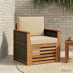 vidaXL Sofa de milieu extérieur Naturel