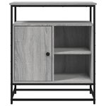 vidaXL Buffet sonoma gris 69x35x80 cm bois d'ingénierie