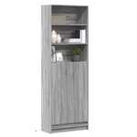 vidaXL Buffet haut LED sonoma gris 69x32 5x200 cm bois d’ingénierie