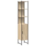 vidaXL Ensemble de mobilier de salle de bain 4 Pièces Chêne sonoma