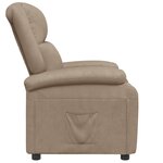 vidaXL Fauteuil inclinable Cappuccino Similicuir