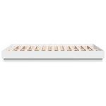 vidaXL Cadre de lit avec LED sans matelas blanc 160x200 cm