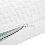 vidaXL Coussin de sommeil Uni Blanc 60 x 40 x 13 cm