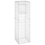 vidaXL Poteau à panier de gabion 40x40x140 cm Fer