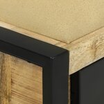 vidaXL Banc 100x35x50 cm Bois massif Bois de manguier brut
