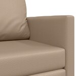 vidaXL Canapé-Lit Cappuccino 124 x 71 x 78 cm Cuir artificiel