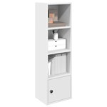 vidaXL Bibliothèque blanc 31x24x102 cm bois d'ingénierie