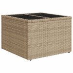 vidaXL Ensemble de canapé de jardin 8 Pièces Beige  Crème 55 x 55 x 37 cm