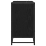 vidaXL Meuble de Lavabo de Salle de Bain Chêne noir 65 x 33 x 60 cm