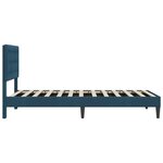vidaXL Cadre de lit avec tête de lit Bleu 100 x 200 cm Velours