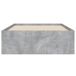 vidaXL Cadre de lit et tiroirs gris béton 100x200 cm bois d'ingénierie