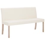 Banc banquette 139 5 cm crème synthétique 02_0010964