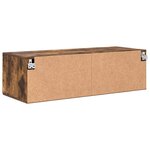 vidaXL Cabinet en Bois Chêne fumé 100 5 x 39 x 30 cm Bois d'ingénierie