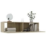 vidaXL Meuble TV Chêne sonoma 120x30x30 cm Bois d’ingénierie