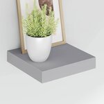 vidaXL Étagère flottante murale gris 23x23 5x3 8 cm MDF