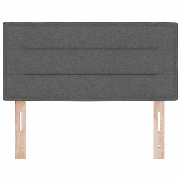 vidaXL Tête de lit LED avec bandes LED Gris foncé 80 cm tissu
