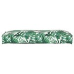 vidaXL Coussin pour dossier de palette Floral Motif de feuille