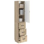 vidaXL Ensemble de Meubles 2 Pièces Chêne Sonoma 33 x 34 5 x 87 cm
