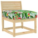 vidaXL Coussin pour assise de palette Multicolore 60 x 60 x 12 cm