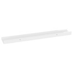 vidaXL Étagères murales 2 Pièces Blanc brillant 60x9x3 cm