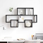 vidaXL Étagère Murale Chêne noir 82 x 15 x 51 cm Bois d'ingénierie