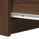 vidaXL Buffet avec tiroirs chêne marron 37 5x35x99cm bois d'ingénierie