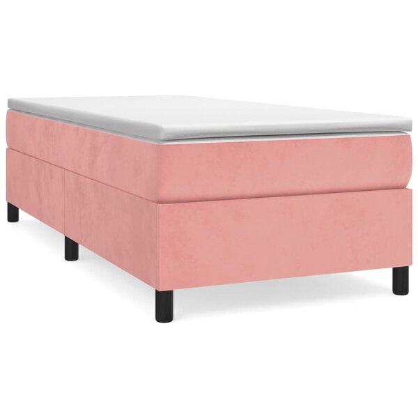 vidaXL Cadre de lit sans matelas rose 90x190 cm velours