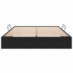 vidaXL Cadre de lit ottoman avec stockage Noir 140 x 200 cm Velours