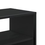 vidaXL Meuble TV noir 100x31x39 5 cm bois d'ingénierie et métal