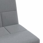 vidaXL Canapé-lit en forme de L gris clair 255x140x70 cm tissu