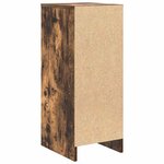 vidaXL Buffet chêne fumé 29 5x34x76 cm bois d'ingénierie