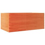 vidaXL Jardinière cire marron 110x60x46 cm bois de pin massif