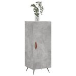 vidaXL Buffet Gris béton 34 5x34x90 cm Bois d'ingénierie