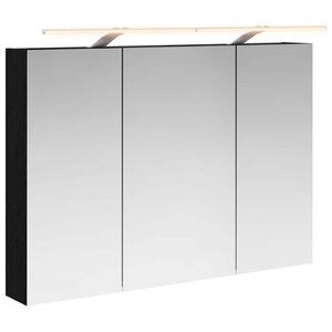 vidaXL Armoire Miroir de Salle de Bain Chêne noir 100 x 14 5 x 70 cm