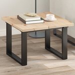 vidaXL Dessus de table 2 Pièces 60x30x2 5cm rectangulaire bois pin massif