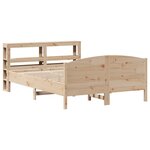 vidaXL Cadre de lit sans matelas 160x200 cm bois massif de pin